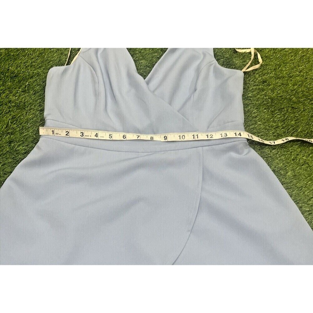 BCBGeneration Womens Slim Fit Sleeveless Tie Strap Skort Romper Size Medium Blue - Picture 8 of 12